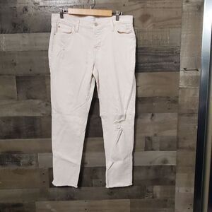 Loft barely pink boyfriend jeans 10